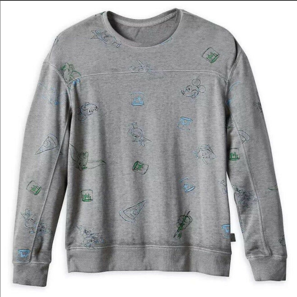 Disney Ink & Paint lightweight crew neck sweatshirt, NWT